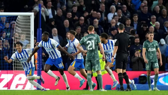 Tottenham throw away two-goal lead to lose to Brighton