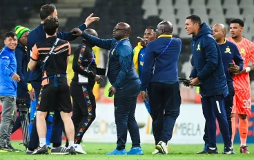 Chaos as TS Galaxy and Mamelodi Sundowns engage in post-match scuffles