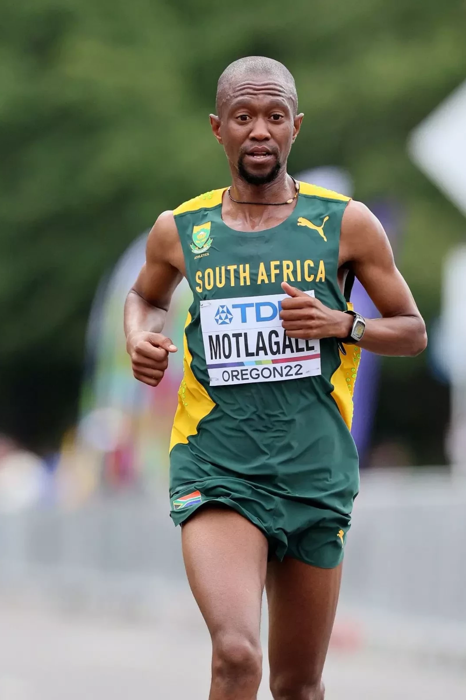 Long distance runner Tumelo Motlagale targets a PB at the world