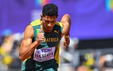World 400m record holder with 43.03 seconds, Wayde van Niekerk