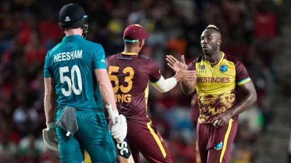 T20 World Cup: West Indies book place in last eight, New Zealand on the brink