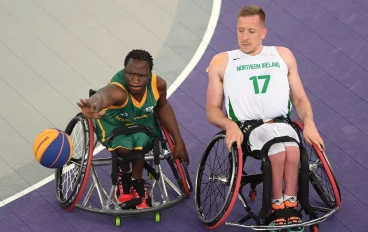 Wheelchair Basketball South Africa's Allen Mtatase