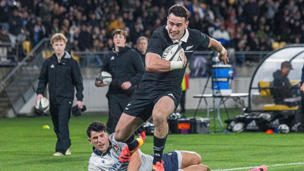 Will Jordan becomes All Blacks' record try-scorer in Nations Championship win over Italy Will Jordan becomes All Blacks' record try-scorer in Nations Championship win over Italy