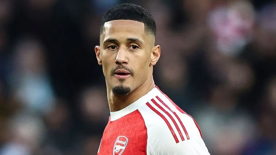 Arsenal confirm William Saliba to miss 'extended period' with back injury