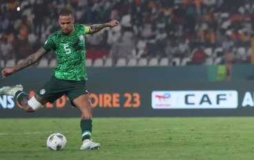 William Troost-Ekong of Nigeria during the TotalEnergies CAF Africa Cup of Nations semi-final match between Nigeria and South Africa at Peace Stadium of Bouaké on February 7, 2024 in Bouaké,