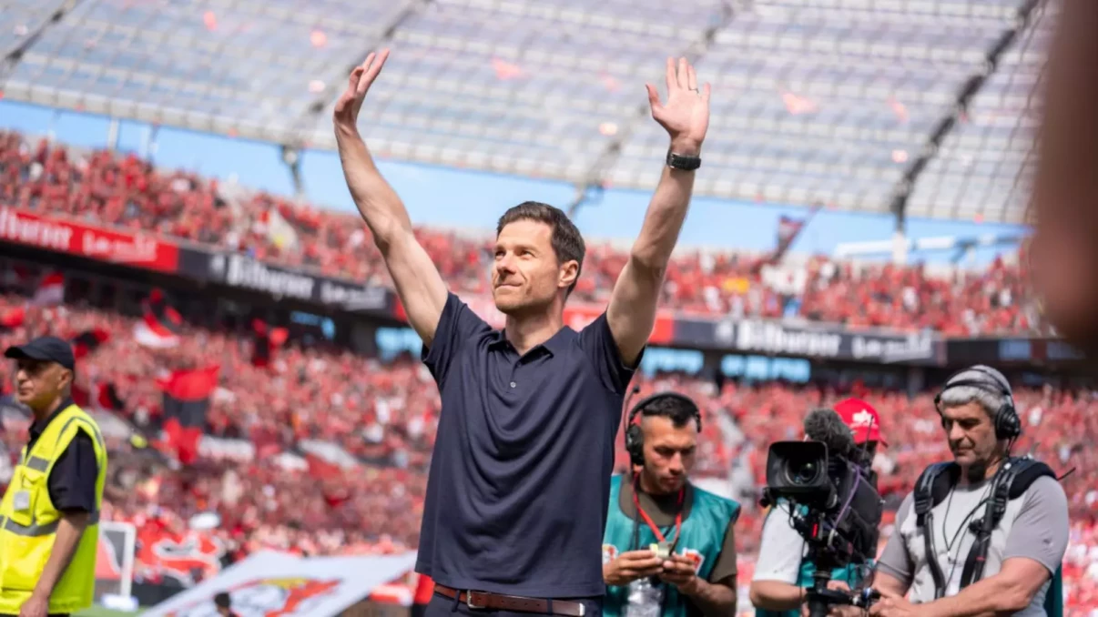 Xabi Alonso refuses to discuss his future after emotional Bayer Leverkusen farewell