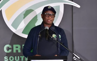 Minister of Sports, Arts and Culture Zizi Kodwa at Cricket South Africa's launch of professional women's cricket
